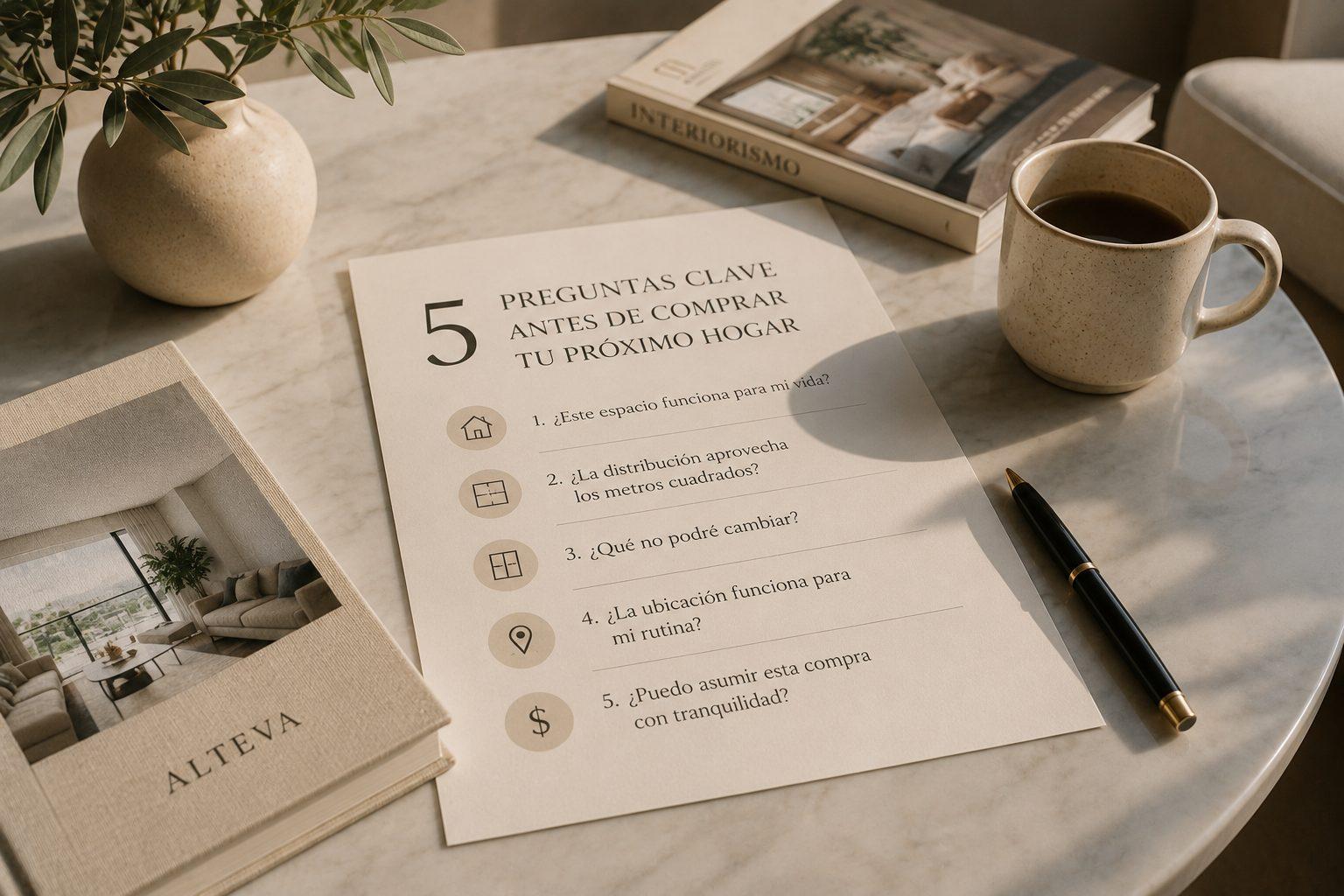 5 Preguntas clave antes de comprar tu próximo hogar